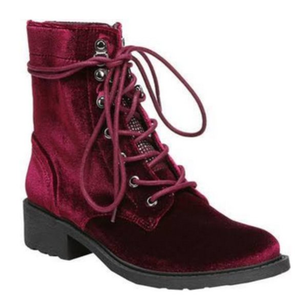 Circus by Sam Edelman Shoes - Circus By Sam Edelman purple velvet 7 eye boots